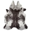 Ayi Faux Cowhide Rug - Charcoal