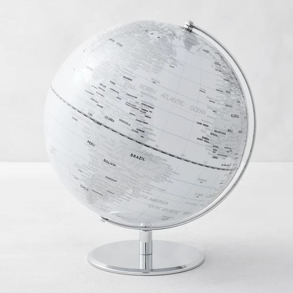 World Globe - White 4 World Globe - White - Image 2