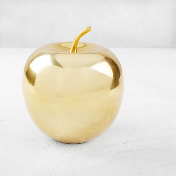 Gold Oversized Apple 3 Gold Oversized Apple