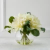 Dahlia In Glass - White -Home Decor Shop webimage 168122097 jpg