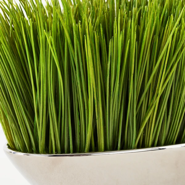 Faux Grass In Silver Pot 6 Faux Grass In Silver Pot - Image 4