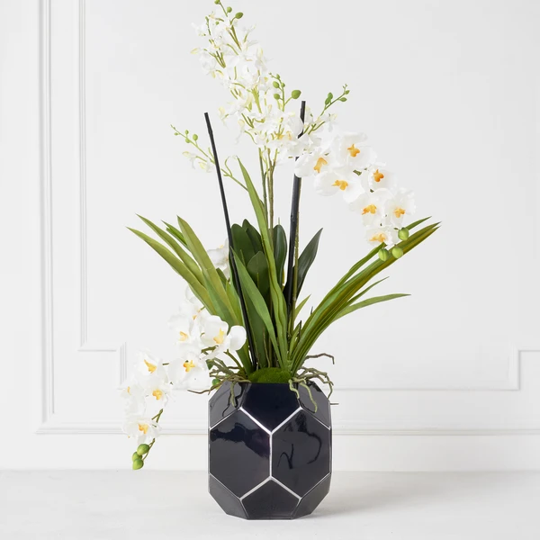 Orchids In Glass Bowl 18 Orchids In Glass Bowl - Image 16