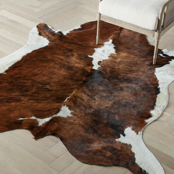 Augusto Hair On Cowhide Rug - Medium Brown 3 Augusto Hair On Cowhide Rug - Medium Brown