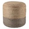 Merritt Round Pouf - Light Grey -Home Decor Shop webimage 620107027 jpg