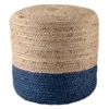 Merritt Round Pouf - Navy -Home Decor Shop webimage 620107028 jpg