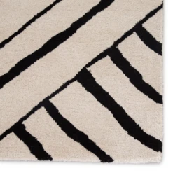 Nikki Chu - Miley Rug - Ivory/Black -Home Decor Shop webimage 620347861 2 jpg