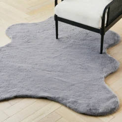 Lapin Animal Shaped Rug - Grey