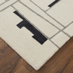 Maggie Rug - Ivory/Black -Home Decor Shop webimage 620614388 DTL2